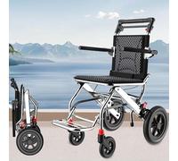 LY Wheelchair - Portable Aluminum Transport Chair for Boarding & Travelling(05)