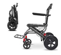 LY Wheelchairs Folding Lightweight for Adults Super Lightweight Foldable Drive Wheelchair(G)