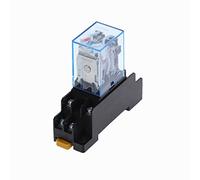 LY2N-J Relay 12V 24V / AC 110V 220V Coil General Purpose Micro Mini with Socket Base Holder(AC 220V)