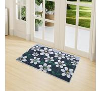LY4U Door Mats Indoor, Machine Washable Soft Doormats, Absorbent Non-Slip Low Profile Doormat for Entrance, Kitchen, Front Back Door, Pets and Dogs, 50x80cm Grey