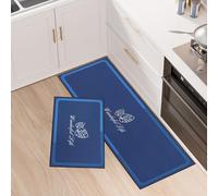 LY4U Kitchen Rugs Runner Set of 2, Anti Fatigue Floor Mat for Home Decoration Office - Non Slip Kitchen Rug Set Comfort Standing Mats