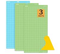 Lya Vinyl 3 Pack Variety Cutting Mats - 12x24 inch, 2 x StandardGrip, 1 x LightGrip for Cricut Explore Air Series