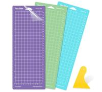 Lya Vinyl Cricut Joy Mats- 3 Pack 4.5''x12'' Variety Cutting Mats for Cricut Joy Machine, Cricut Joy Accessories for Cricut Vinyl(StandardGrip, LightGrip, StrongGrip), (LYA-Mats-Joy-3Pack)