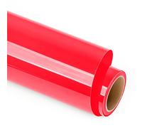 Lya Vinyl Heat Transfer Vinyl, 12" x 6FT(30.5cm x 183cm) Red Iron on Vinyl for Cricut, Silhouette Cameo, HTV Roll for Cloths, Hats, Fabric(Red)