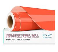 Lya Vinyl Permanent Vinyl for Cricut, 12" x 14Ft Glossy Orange Self Adhesive Vinyl Sheet for Cricut, Silhouette Cameo, Vinyl Roll for Deco, and Other DIY Projects