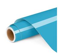 Lya Vinyl Permanent Vinyl for Cricut, 12''x4ft Light Blue Self Adhesive Vinyl Roll for Cricut and Silhouette Cameo, Blue Vinyl for Party Decoration, Window Stickers, Home Decor