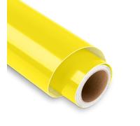 Lya Vinyl Yellow Permanent Vinyl - 12" x 5FT Yellow Vinyl Roll, Outdoor Self Adhesive Vinyl Roll for Decor Sticker, Party Decoration, Car Decal