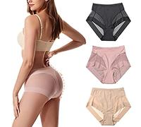 LYAART High Waist Ice Silk Seamless Shaping Briefs,Comfortable Ice Silk Panties,Women's Hip Lifting Tummy Control Panties (A+3 pieces,L)