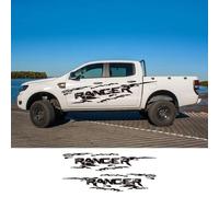 LYABYT 2PCS Off Road Car Styling Door Side Stickers Auto Vinyl Body Decor Decals Accessories，For Ford Ranger Raptor Pickup