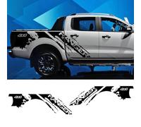 LYABYT 2Pcs Pickup Stickers Car Trunk Side Decals Truck 4x4 Graphics Vinyl Film Custom Decor Cover Auto Accessories,for Ford Ranger