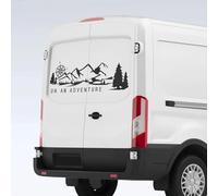 LYABYT Car Rear Door Sticker Tuning Accessories Motorhome Camper Van Graphics Vinyl Film Decals，For Ford Transit MK6 MK7 MK8