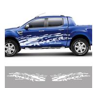 LYABYT Pickup Door Side Stickers Truck Graphics Splash Decals Vinyl Film Decor Cover Auto Accessories,for Ford Ranger Raptor Wildtrak