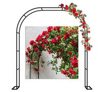 LYAH 120CM 140CM 180CM Metal Garden Arch 200CM 240CM 280CM 350CM Garden Arches Arbor For Plants Support Roses Climbing, Outdoor Pergola Wedding Decorations Archway (Size : 120x220x40CM)