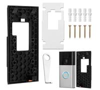 Lyai Anti-theft Doorbell Bracket without Drilling Applicable to 2024 NewestDoorbell Models Upgraded Version No-Dril Double-Sided Tape Battery Video Ring Doorbell Mount for Home,Office,Apartment