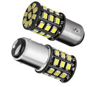 Lyai P21/5W 1157 BAY15D LED Brake Stop & Tail Rear Light Bulbs, 12V-24V P21W LED Bulb Extremely Bright White 2835 33 SMD Replacement for 1016 1034 7528 2057 2357 Car Rear Tail & Brake Lights (2-Pack)