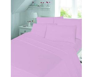 Lyallpur 100% BRUSHED COTTON COT BED 140CM X 70CM FLANNELETTE FITTED SHEET WARM SOFT BED SHEETS (Pink)