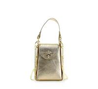 Lyallpur Ladies Studded Sides Women Grab Handbag Bee Emblem Across Shoulder Chain Strap Bag VP14 (Gold)