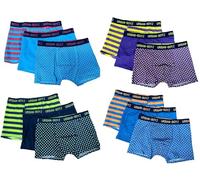 Lyallpur Pack of 3 Kids Boys Dots & Striped Boxer Shorts Soft Cotton Brief Trunks Pants (9-11 Years) Multicolor