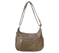 Lyallpur Women Curve Zip Shoulder Bag - Stylish Ladies Crossbody Handbag with Front Zipper Compartments YGC-2405 (khaki)
