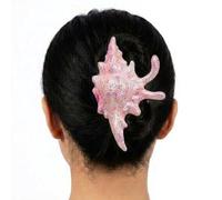 Lyallpur Women Iridescent Shell Hair Claw Clip Stylish Ocean Inspired Hair Accessory Available in Pearl White, Pink, Blue & Purple Colours (Pink)