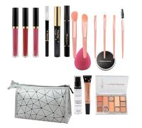 lyanny Beginner Makeup Kits - Makeup Bundle Includes Eyeshadow Lipstick - /set Starter Makeup Bundle for Beginners Professionals