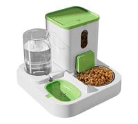 lyanny Cat Dog Food and Water Bowl Set, Automatic Cat Feeder, Large Capacity Cat Food Feeders with Water Dispenser for Puppy Kitten