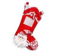 lyanny Christmas Stocking - Party Guest Gift Made of Felt for Sweets Storage Bags | Santa Stocking Decoration Object | For Mantle Stairs Christmas Tree Home Farmhouse Garden