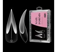 lyanny Curved Nails Forms - 3D Eagle Claw Nail Templates,Handmade Fingernail Extension Mold Accessory for Business Trip Indoor Traveling Home