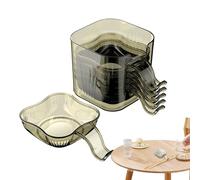 lyanny Dipping Sauce Bowls | Kitchen Condiment Server - Multifunctional Small Plate Bowl with Holder for Appetizer Picnic Dining Buffet Party Outdoor Gathering Home Lunch Sharing