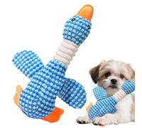 lyanny Dog Toy for Strong Biting Interactive & Crinkle for Teething Cuddly Puppy Squeaky Stuffed Duck Doll Toy for Christmas Birthday Home On the Go Stimulation