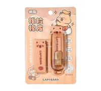 lyanny Erasers for Pencils, Retractable Block Erasers Capybara Stuff, School Supplies Rubber Set for Kids Students Teachers Classroom Must Haves Elementary Middle Kindergarten
