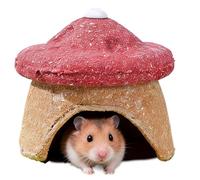 lyanny Hamster House Mushroom Shaped Chew Toys Small Animal Cage for Rabbits Chinchilla Hedgehog Ferret Cage Accessories