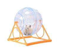 lyanny Hamster Wheel Quiet Silent, 12cm Clear Hamster Exercise Ball, Hamsters Wheels with Stand for Hamsters Exercise, Running Wheels For Gerbils, Mice And Small Animals