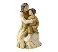 lyanny Mother and Son Statue - Resin Mother Son Daughter Figurines, Sculpted Hand-Painted Figures for Mother's Day Anniversary