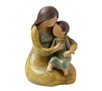lyanny Mother and Son Statue - Resin Mother Son Daughter Figurines, Sculpted Hand-Painted Figures for Mother's Day Birthday