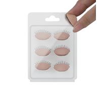 lyanny Replaced Eyelids | 3 Pairs Silicone Realistic Mannequin Eyelids,Mannequin Head Eyelids for Eyelash Training Practice Makeup Eyelash Extensions