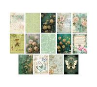 lyanny Scrapbook Kits for Adults,3D Butterfly Paper Planner Decor - Vintage Aesthetic Scrapbook Paper for Notebooks, Journaling Supplies, for Adults Kids Teens