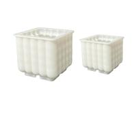 lyanny Silicone Candle Moulds | Pack of 2 Reusable Craft Accessories, 3D Moulds for Silicone Soap Making, for Plaster Soap Home Decoration Arts & Crafts Party Desk Decoration Christmas