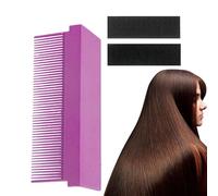 lyanny Silk Press Comb Attachment,Flat Iron Comb Attachment Clip | Removable Heat-Resistant Hair Straightener Brush for Professional & Silky Results