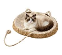 lyanny Stimuli Cat Basket Woven Kitten Sleeping