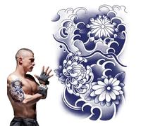 lyanny Temporary Body Sticker,Semi Permanent Long Lasting Adult Fake Body Art Sticker - Waterproof Flower Body Pattern Holiday Body Stickers for Families, Lovers