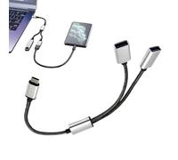 lyanny USB Splitter 2 In 1 Out,Extension Adapter Cord - 2 In 1 Adapter Expander Docking Station Portable for Camera Keyboard PC Desktop Laptop