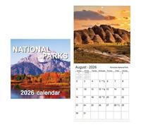 lyanny Wall Calendar 2026 | 12-Month Nature Scenery Wall Monthly Calendar - Jan - Dec 2026, Natural Scenery Pattern, Planner for Workplace School Gym Scheduling Planning
