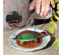 LYART Color Changeable Tea Pet Cute and Fine Kung Fu Zisha Tea Pet for Tearoom Ornament Accessories Gift for Tea Lover (Tortoise)