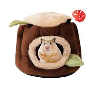 LYART Guinea Pig Hamster Bedding or Hideout for Mouse Mice Rat Ferret Bunny Fluff Bedding Bed House Cage Accessories, Dwarf Rabbits Hedgehog Bearded Dragon Warm Bedding Winter Nest Cave, Washable(1.S)