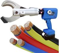 LYAYYDS Hydraulic Crimping Tool Set,18V/4.0Ah Electric Hydraulic Crimping Pliers Rechargeable 16-300mm² Battery Powered Cable Crimping Tool Terminal Crimping Plier, 295x270x110mm 85C