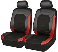 LYBFD ar Front Seat Covers for Mercedes Benz C-Klasse C180 W205 C300W205 C300e W205 C300 C205 C250C205, Removable Scratch Resistant Waterproof Breathable,Black-Red