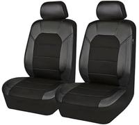 LYBFD ar Front Seat Covers for Mitsubishi I L200 Outlander Ex Attrage Endeavour Eclipse 88, Removable Scratch Resistant Waterproof Breathable,Black