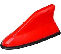 LYBFDCL Car Shark Fin Antenna for FIAT 500, Car Aerials ABS Plastic Roof Shark Fin with Adhesive Base Car Accessories Enhanced Signal,Red