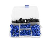 LYBH Bolt Nuts Motorcycle Fairing Bolts For Suzuki GSXR 600 750 1000 600 750 1000 K1 K2 K3 K4 K5 K6 K7 K8 K9 Fastener Clip Nuts Kit Screws Clips(BLUE)